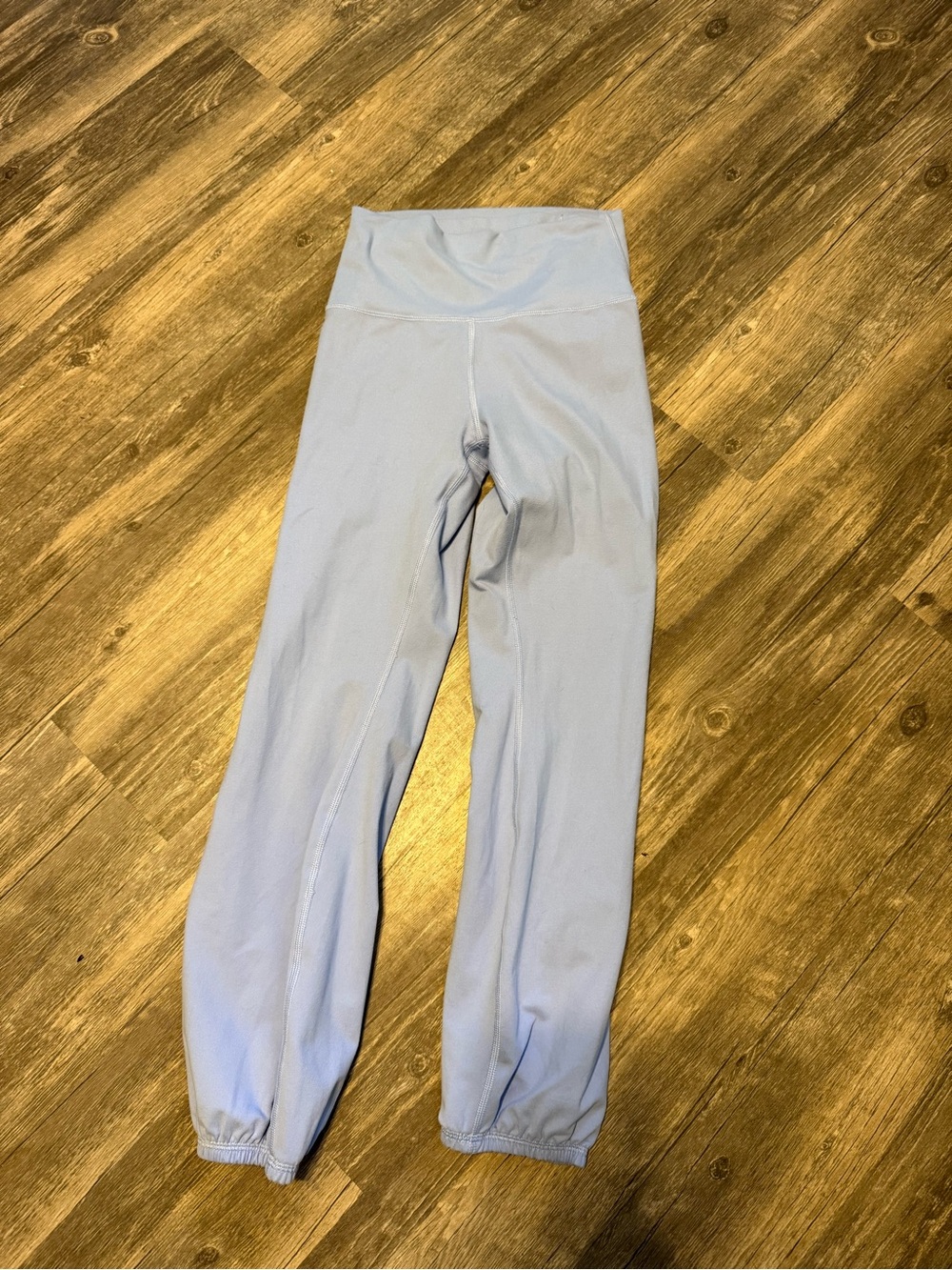 aerie “The Hugger” Light Blue High-Waist Leggings with Elastic Cuffs